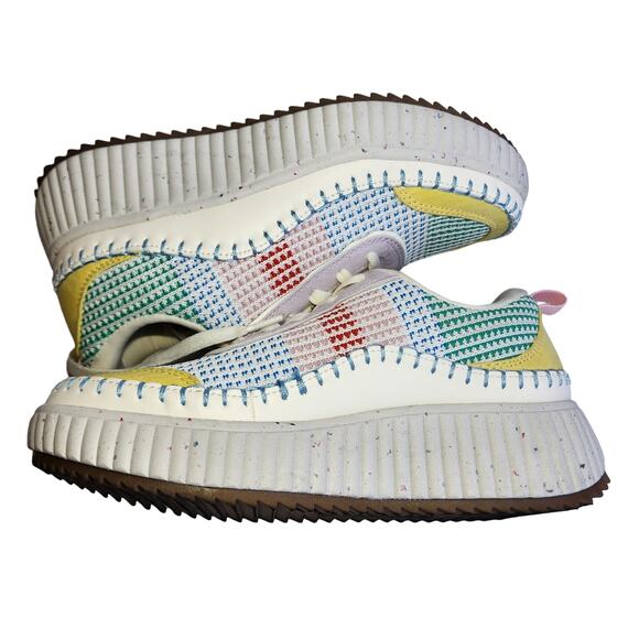 Dream pairs u.s. women's size 8 mixed media crochet knit style platform - Picture 6 of 7